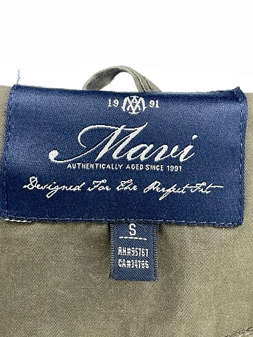 s Beden yeşil Renk Mavi Jeans Kaban %70 İndirimli.
