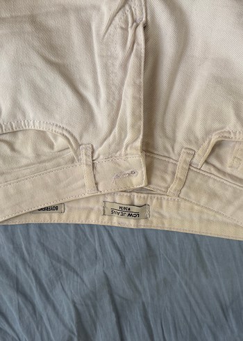 34 Beden beyaz Renk Düğmeli Beyaz Kadın kot Pantolon