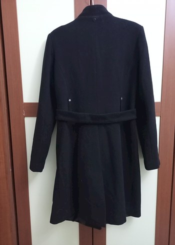 Siyah Klasik Kadın Kaban - Görsel 6