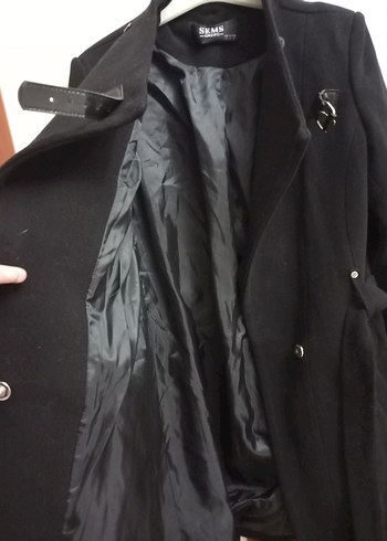 Siyah Klasik Kadın Kaban - Görsel 3