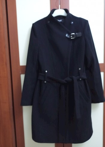 Siyah Klasik Kadın Kaban - Görsel 4