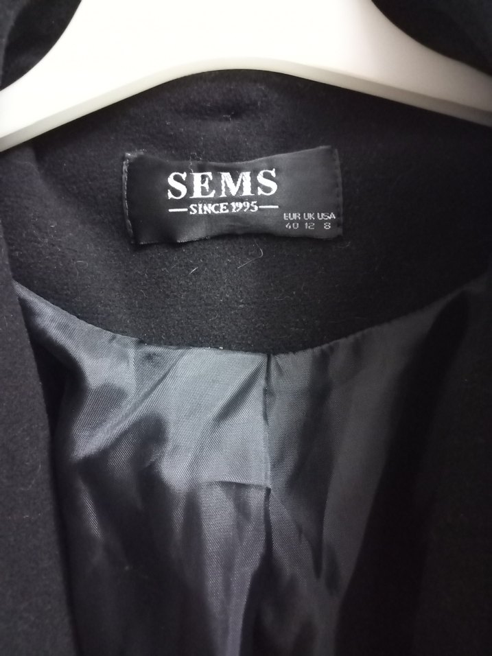 Siyah Klasik Kadın Kaban - Görsel 2