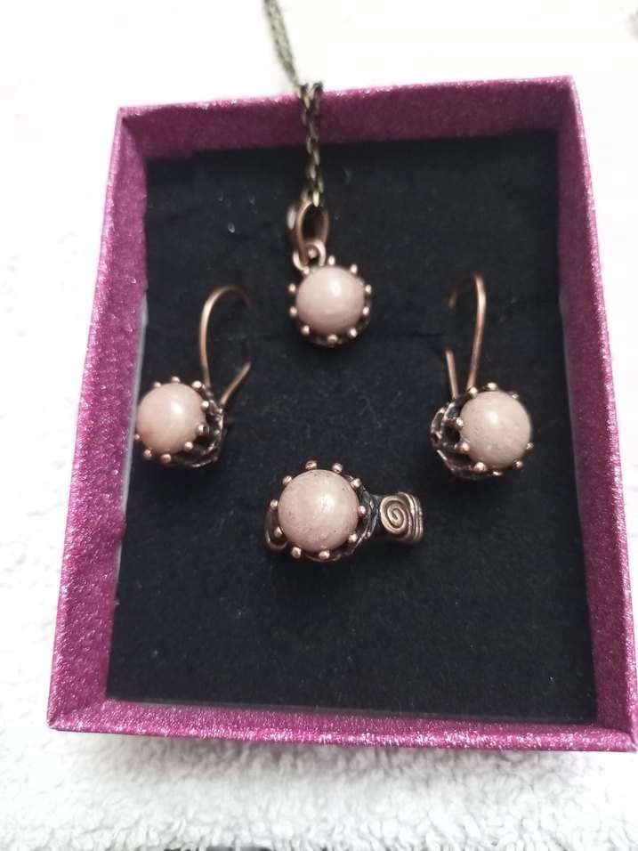 Vintage Haki Boncuklu Kadın Takı Seti - Görsel 4