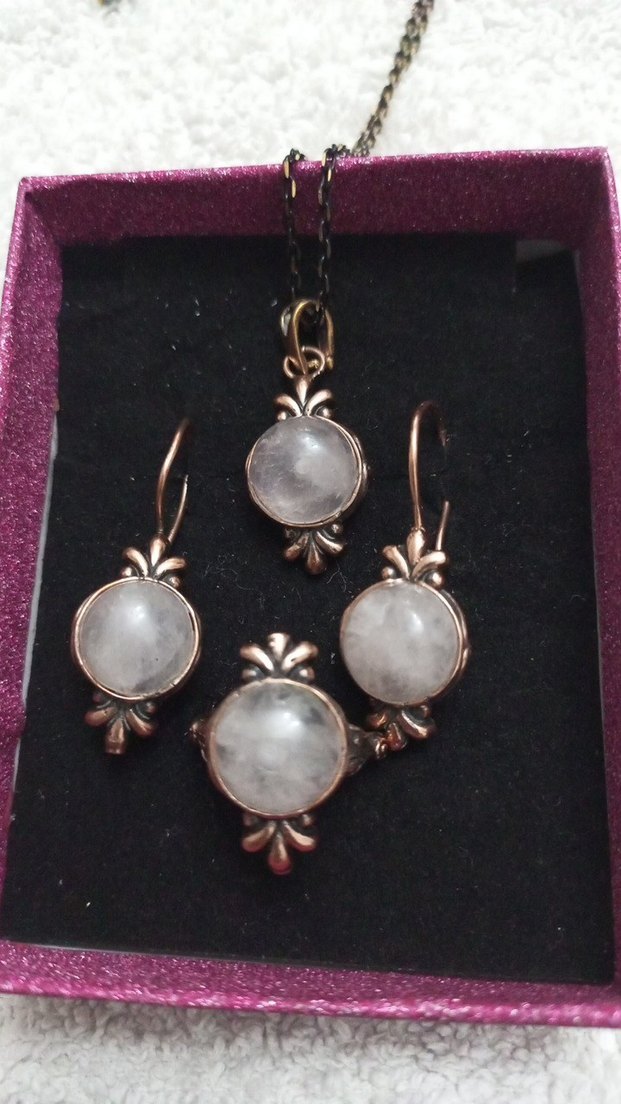 Vintage Haki Boncuklu Kadın Takı Seti - Görsel 5