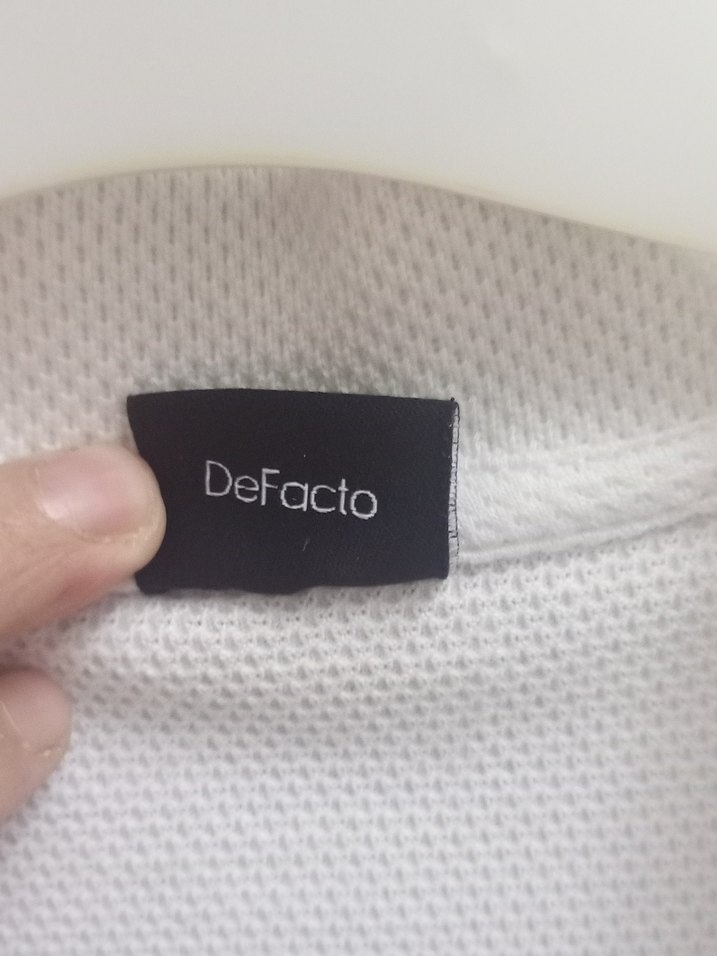 Erkek Beyaz Kısa Kollu Polo Tişört - Görsel 2