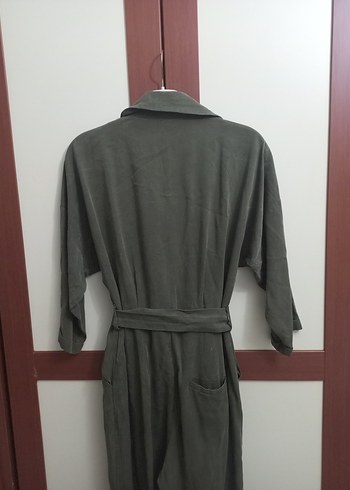 haki Kemerli Kadın Uzun Tulum - Görsel 6