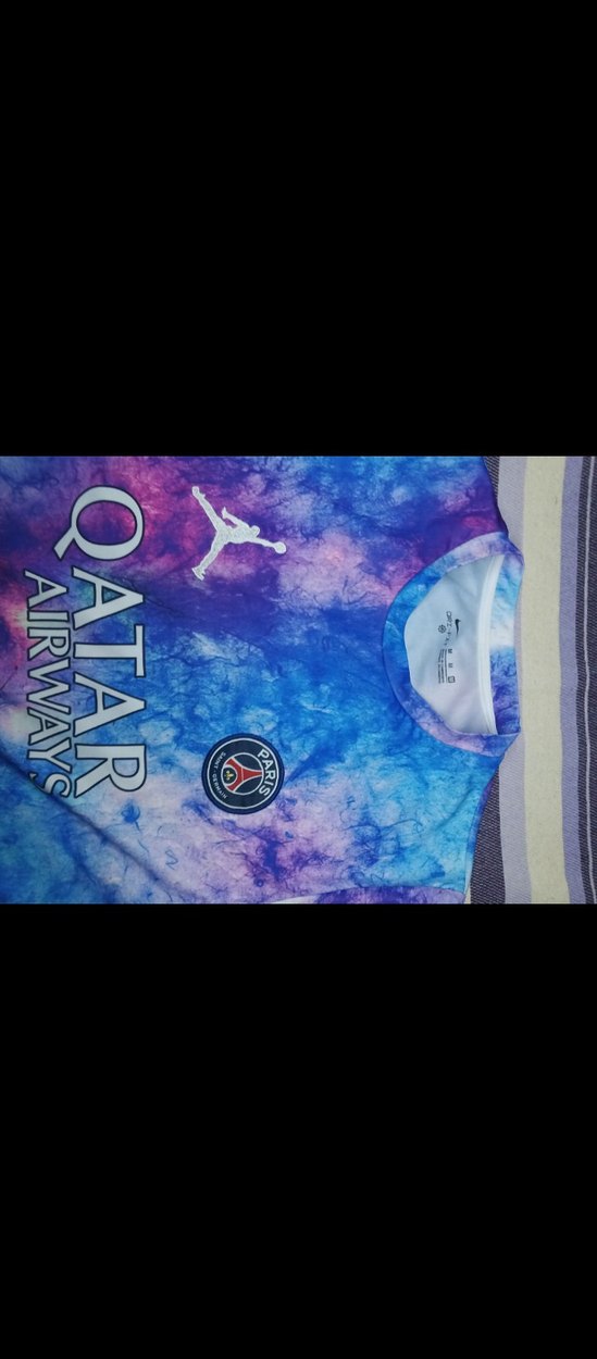 Erkek Mavi Batik Desenli Kısa Kollu Tişört - Görsel 2