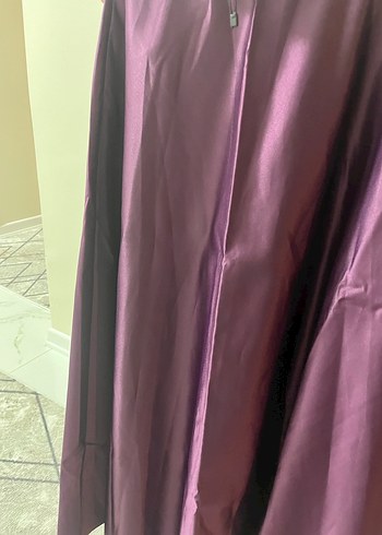 Mor Uzun Drapeli Hamile Eteği - Görsel 2