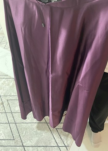 Mor Uzun Drapeli Hamile Eteği - Görsel 3