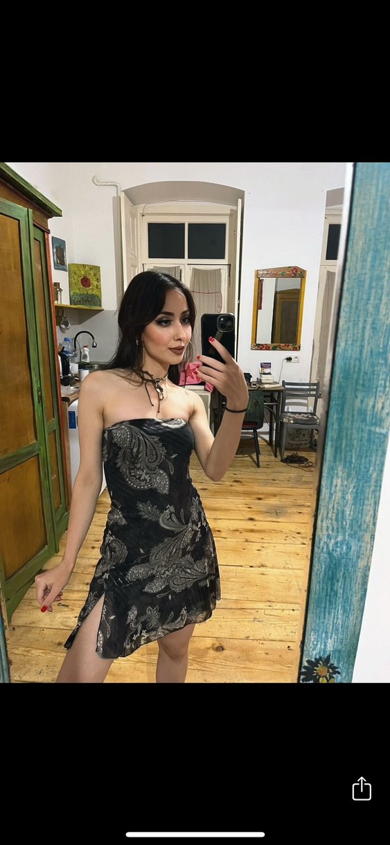 Straplez BERSHKA elbise - Görsel 5