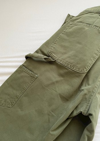 36 Beden zara asker yeşili kargo pantolon