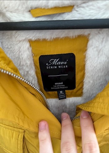 m Beden siyah Renk Mavi yün mont
