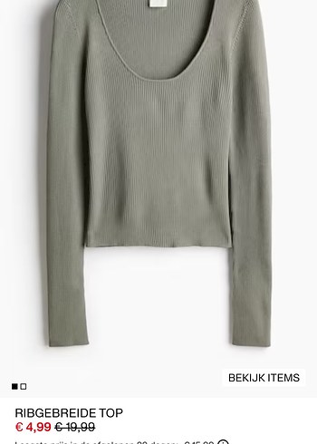 H&M Hm v Yaka haki Triko Kadın Kazak