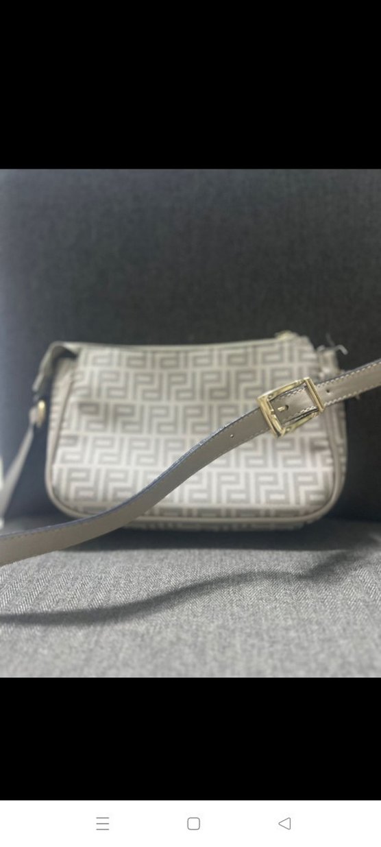 Gri Desenli Kadın Çanta Fermuarlı Modern Paulmark - Görsel 2