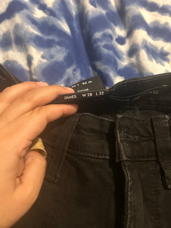 Siyah Dar Kesim Kadın Denim Pantolon - Görsel 2