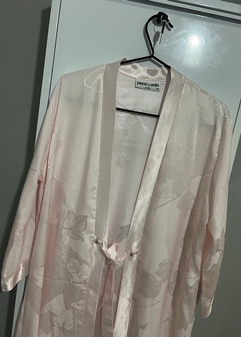 Pierre Cardin Pembe Uzun Kadın Sabahlık - Görsel 2