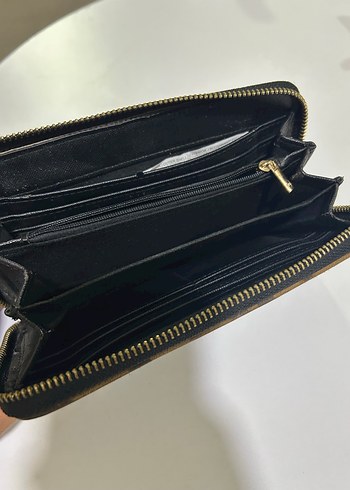 Stradivarius Kahverengi Leopar Desenli Deri Kadın Portföy Cüzdan - Görsel 4