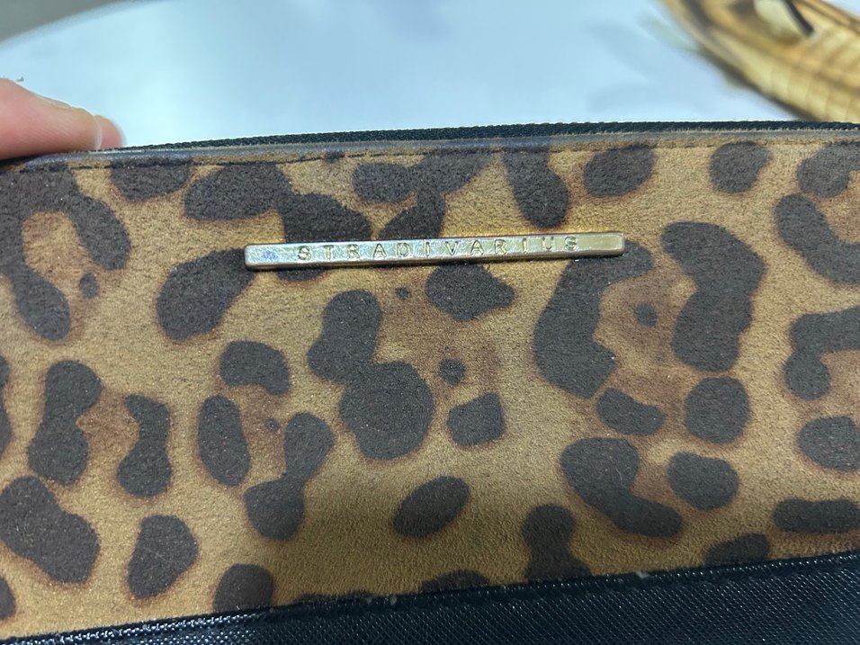 Stradivarius Kahverengi Leopar Desenli Deri Kadın Portföy Cüzdan - Görsel 3