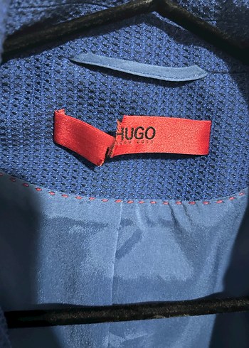 Hugo Mavi Düğmeli Kadın Blazer Ceket - Görsel 4