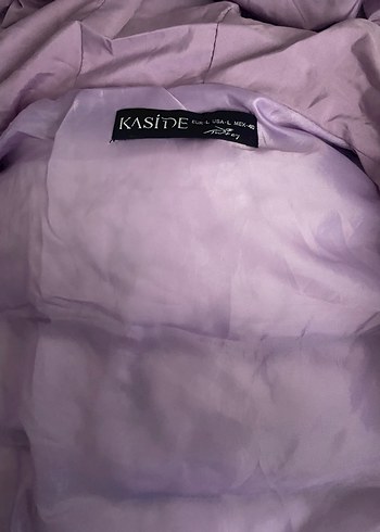 Mor Fermuarlı Kadın Puff Yelek - Görsel 2