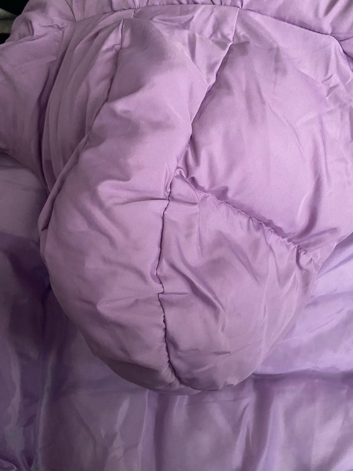 Mor Fermuarlı Kadın Puff Yelek - Görsel 4