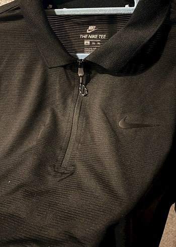 Nike Siyah Fermuarlı Erkek Polo Tişört - Görsel 3