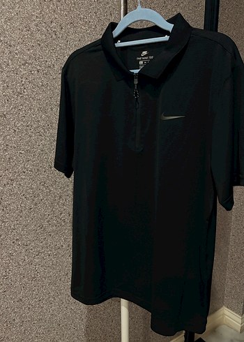 Nike Siyah Fermuarlı Erkek Polo Tişört - Görsel 2