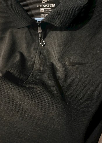 Nike Siyah Fermuarlı Erkek Polo Tişört - Görsel 4