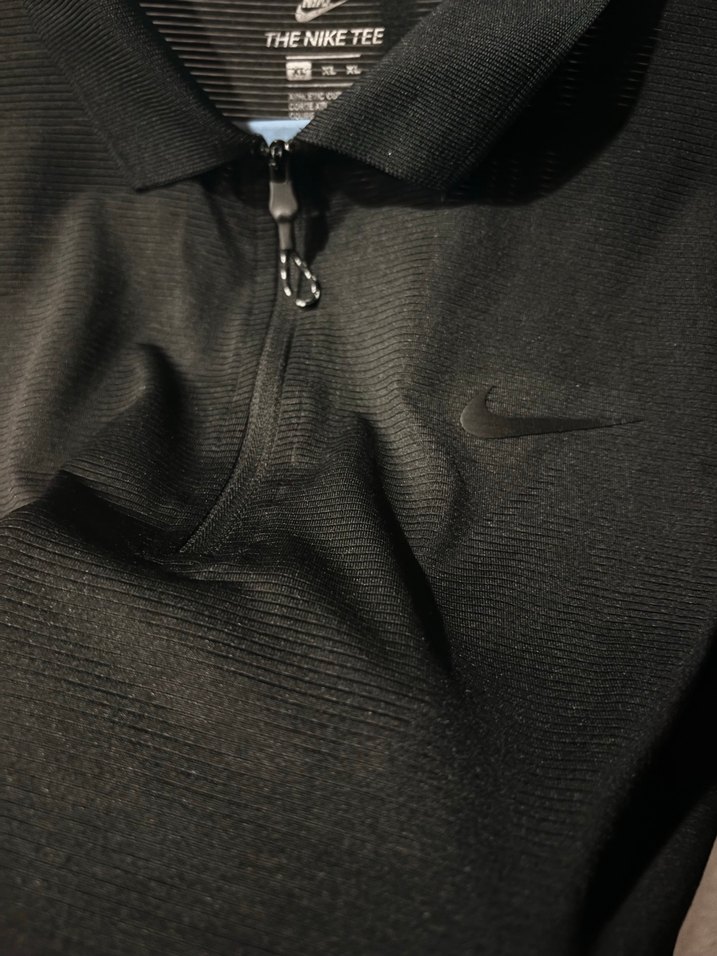 Nike Siyah Fermuarlı Erkek Polo Tişört - Görsel 4