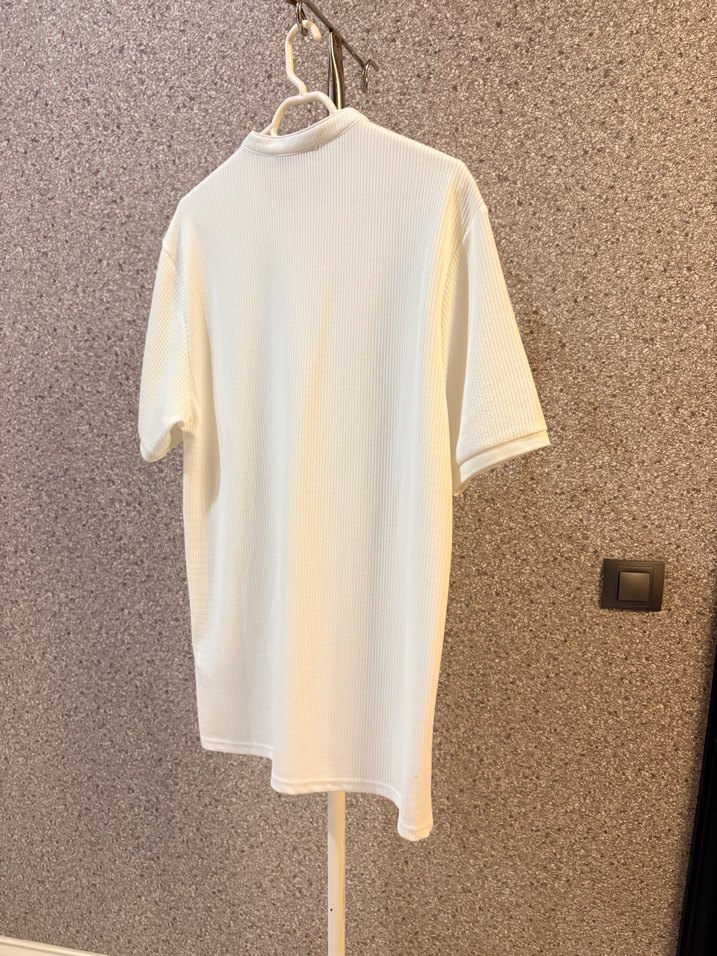 Erkek Beyaz Kısa Kollu Polo Tişört - Görsel 4