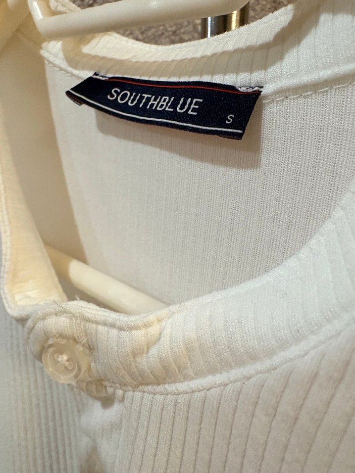 Erkek Beyaz Kısa Kollu Polo Tişört - Görsel 5