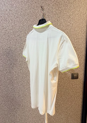 Beyaz Fermuarlı Erkek Polo Tişört - Görsel 3