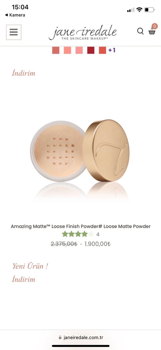 Jane Iredale SPF20 Parlak Bej Mineral Pudra - Görsel 2