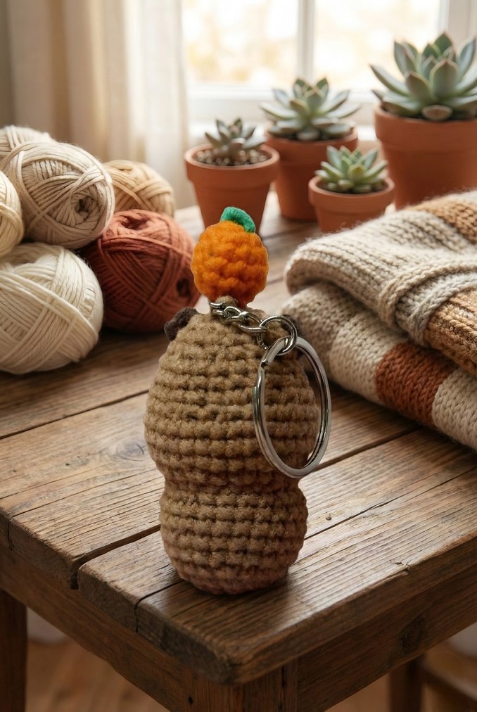 kapibara örgü anahtarlık - Görsel 2