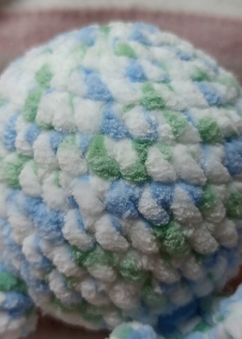 Pastel Renkli Peluş Oyuncak Balina  - Görsel 4