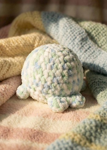 Pastel Renkli Peluş Oyuncak Balina  - Görsel 3