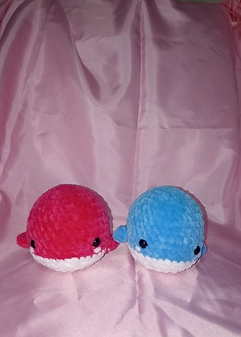 Renkli Peluş Balina Oyuncakları - Görsel 2