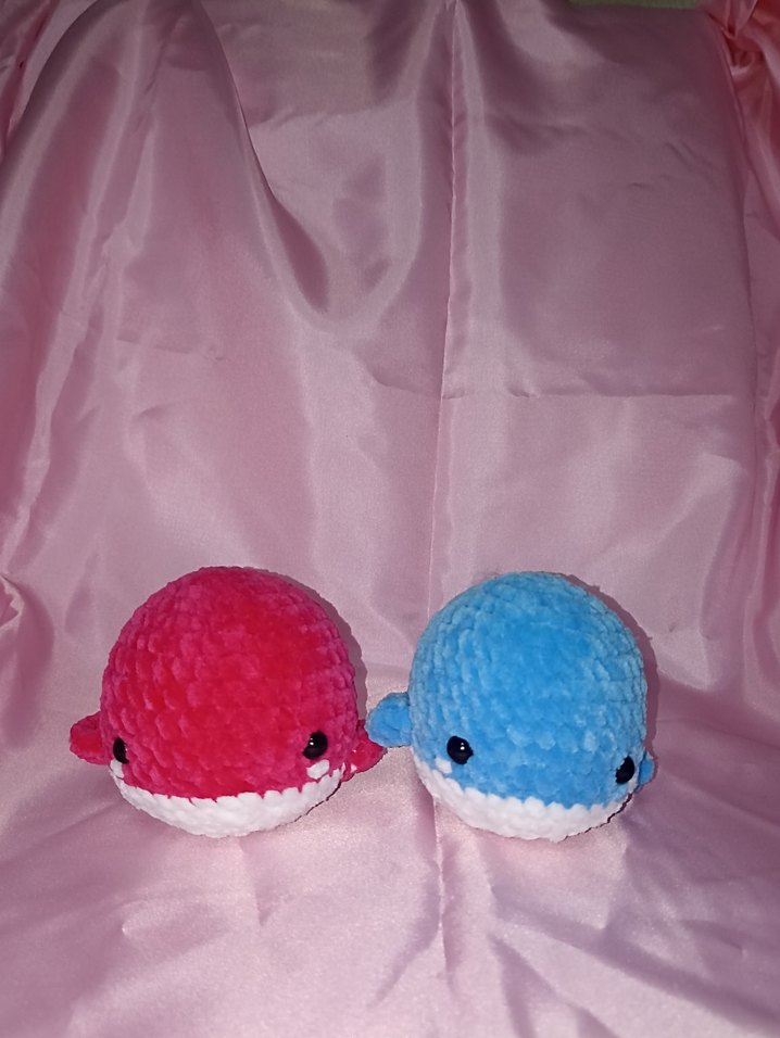 Renkli Peluş Balina Oyuncakları - Görsel 2