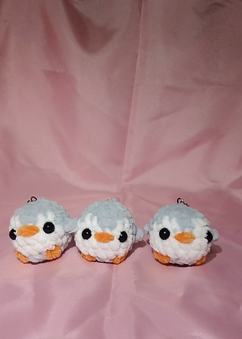 Gri Peluş Oyuncak Anahtarlık Seti - Görsel 2