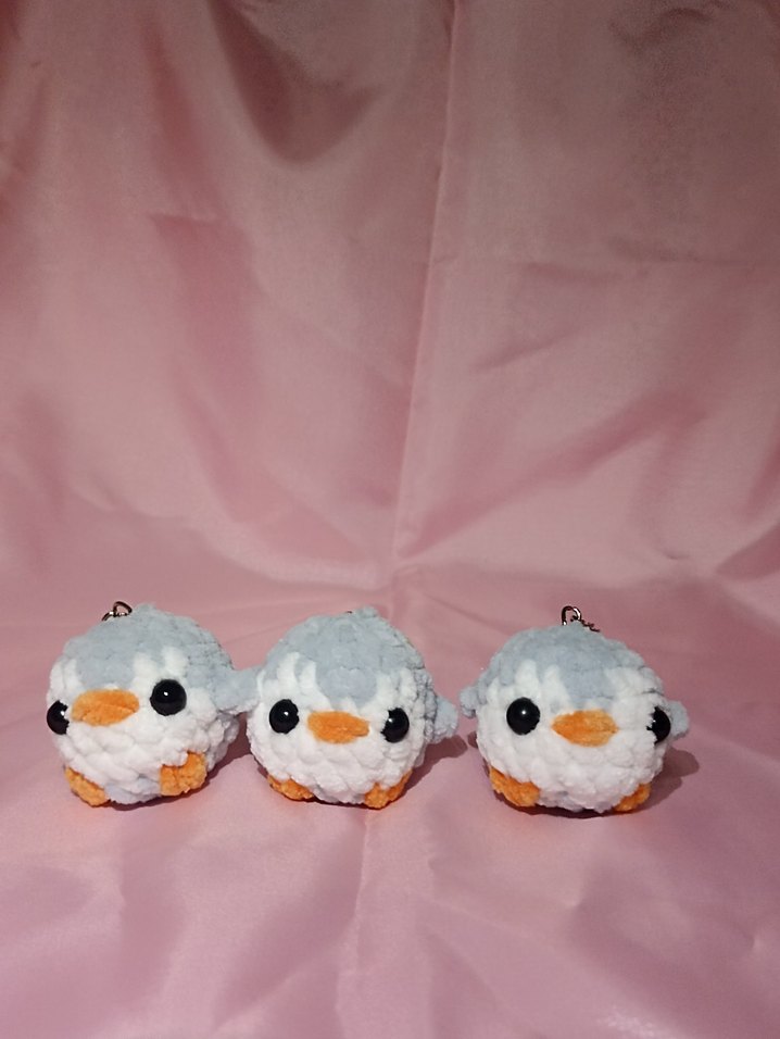 Gri Peluş Oyuncak Anahtarlık Seti - Görsel 2