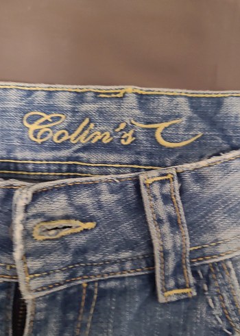 Colin's Düğmeli Mini Mavi Kadın Denim Şort