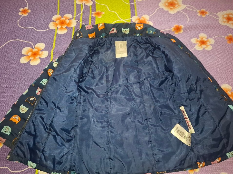 Kapüşonlu Renkli Kız Yağmurluk( 8 yaş 128 cm) - Görsel 2