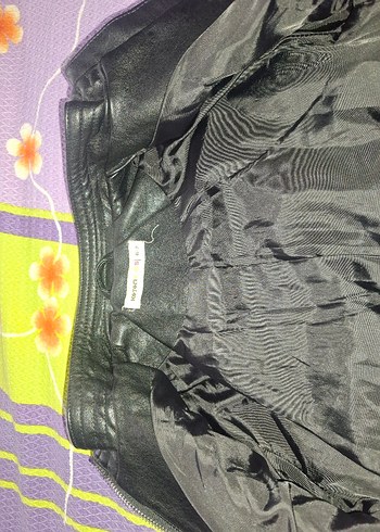 Siyah Kadın Deri Biker Ceket( 122 cm 7 yaş) - Görsel 3