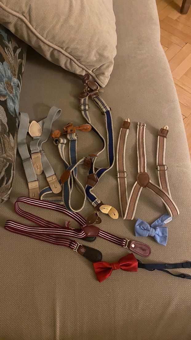 Çocuk Pantolon Askısı ve papyon - Görsel 3