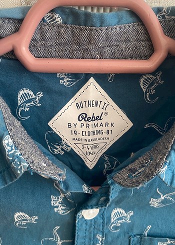 4 Yaş Beden Erkek Çocuk Uzun Kollu Denim Gömlek