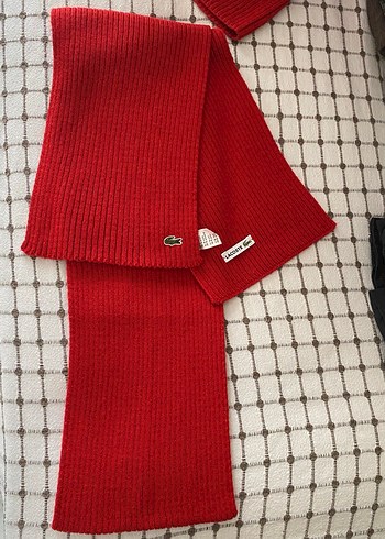 LACOSTE YÜN ATKI BERE TAKIMI - Görsel 6