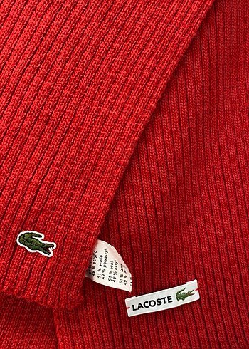 LACOSTE YÜN ATKI BERE TAKIMI - Görsel 5