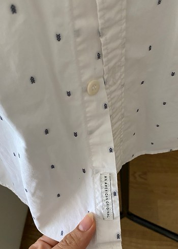 m Beden beyaz Renk Tommy JEANS Beyaz Uzun Kollu Pamuklu Gömlek