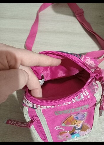 Beden pembe Renk Wınx kız çocuk çanta