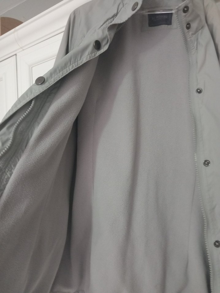 Gri Düğmeli Midi Kadın Ceket - Görsel 3